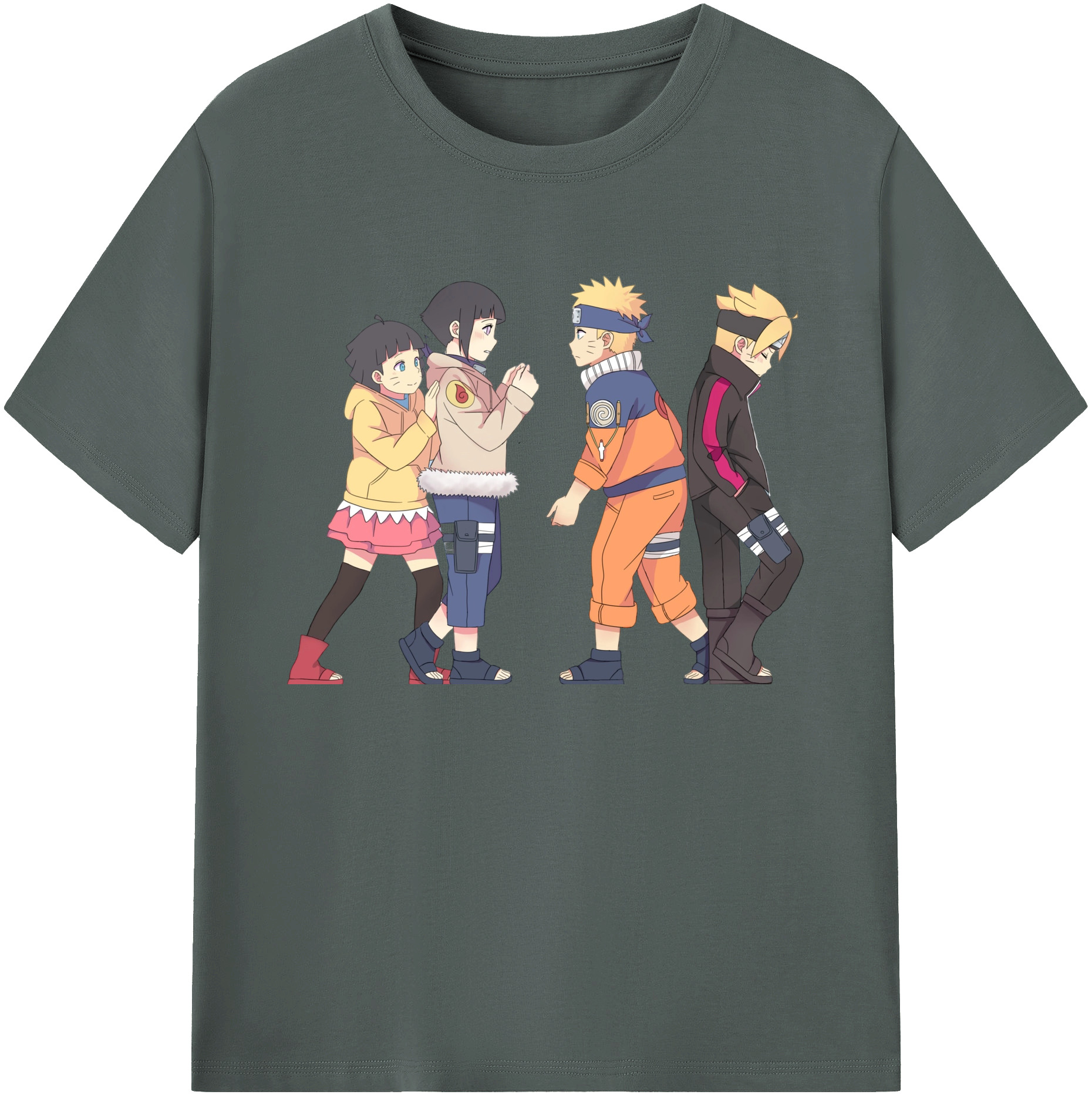 （画像用） NARUTO -ナルト- うずまき ナルト Uzumaki Naruto 綿100％ メンズ半袖Tシャツ｜肌触りやわらか＆通気性
